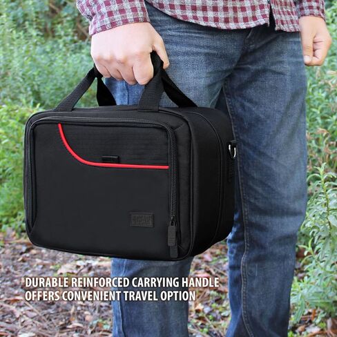 USA Gear Carrying Case Fits Dwarflab Dwarf Mini Smart Telescope, Dwarf 3 Smart, Mini Hydraulic Tripod & more Compact Telescopes - Shoulder Electronics Bags with Customizable Padded Interior in Kuwait