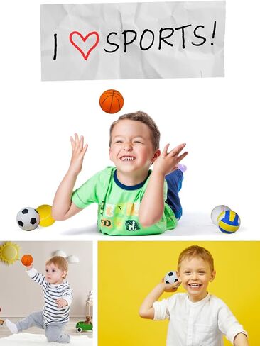My First Sports Bag! 6-Pack of 3.5 inch Foam Balls with Gym Bag, Kids and Toddlers 3+, Toddler Sports Balls in Kuwait