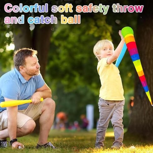 3 Pcs 25.6 Inch Comet Balls with Rainbow Tail, Soft Throwing and Catching Balls for Sensory Training and Coordination in Kuwait