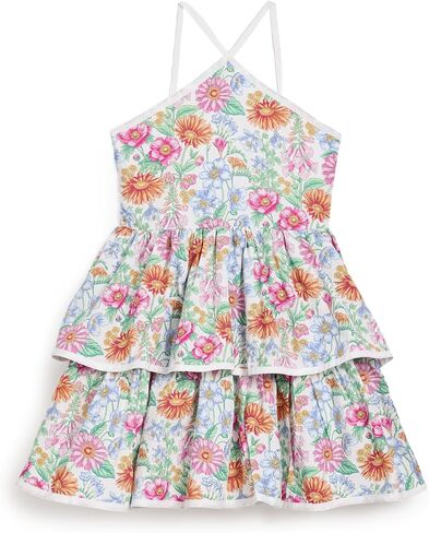 Janie and Jack Girls' Tiered Floral Halter Dress (Infant/Toddler/Little Kid/Big Kid) in Kuwait
