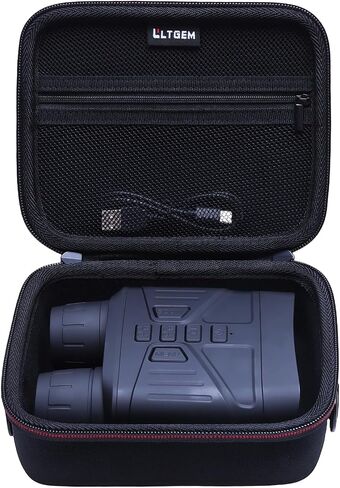 L LTGEM Case Compatible with 4K NV4000 3'' HD Screen Night Vision Binoculars Goggles, Hard Shell Travel Carrying Storage Bag - Black(Case Only) in Kuwait