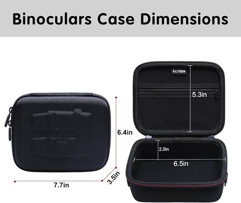 L LTGEM Case Compatible with 4K NV4000 3'' HD Screen Night Vision Binoculars Goggles, Hard Shell Travel Carrying Storage Bag - Black(Case Only) in Kuwait