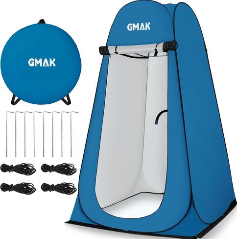 GMAK Pop Up Privacy Shower Tent, Portable Pop Up Beach Dressing Changing Room UV/Rain Outdoor Privacy Shelter Camping Tents, Shower Room Toilet Shelters for Outdoor Hiking Beach Picnic Fishing, Black in Kuwait