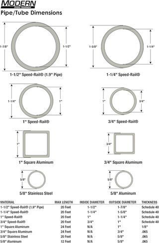 Modern Studio Equipment Corner for 1-1/2 Inch Speed-Rail in Kuwait