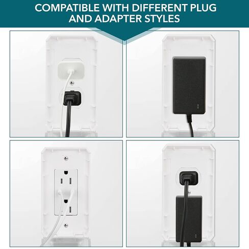 Bates- Baby Safety Outlet Cover Box, Transparent Door, Baby Proof Outlet Covers, Plug Covers for Electrical Outlets in Kuwait