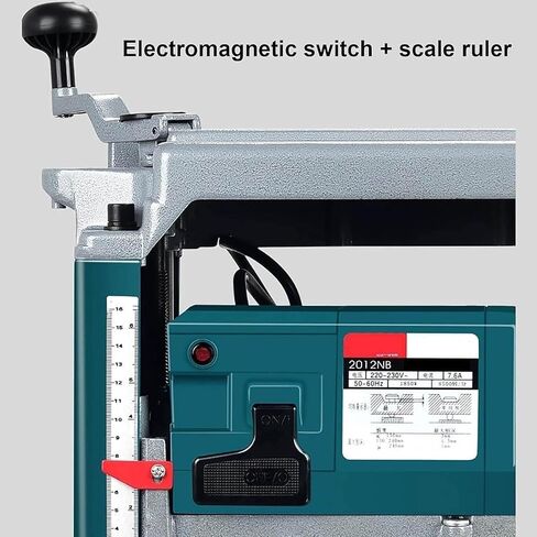 220V Woodworking Power Tools, Household Planer, Single-Sided High-Power Bench Planer, Small Planer, 1850W, 12-inch Bench Planer in Kuwait