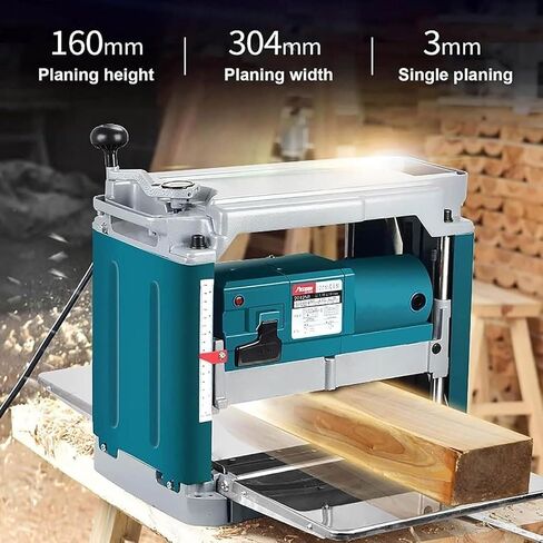 220V Electric Planer, Multifunctional Electric Planer, Flat Planer, Precision Planer, High-Speed ​​Planer, 1850W, 12-inch Bench Planer in Kuwait