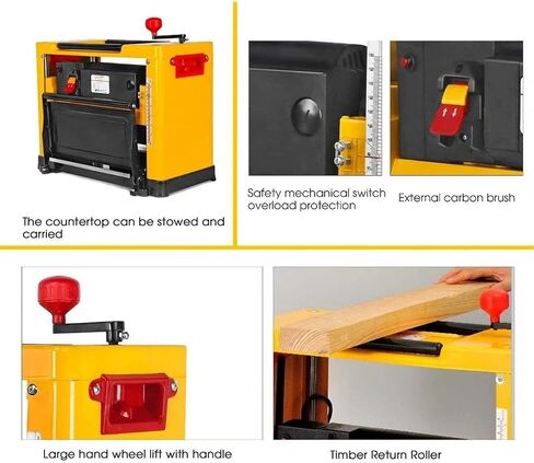 220V 2000W Bench Planer 13 Inch Bench Wood Planer Bench Thickness Planer Bench Jointing Planer, Woodworking Tools in Kuwait