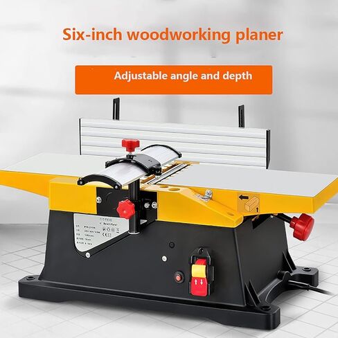 220V Electric Wood Planer, 1800W Heavy Duty Bench Planer Precision Heads 12000rpm, Large Aluminum Workbench in Kuwait