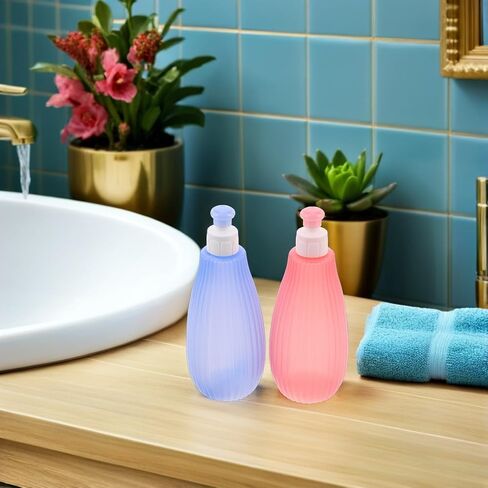Yardwe 2pcs Travel Bidet Portable Handheld Sprayer 350ml Private Part Bidet for Postpartum Personal Hygiene Cleaning Pink and Blue in Kuwait