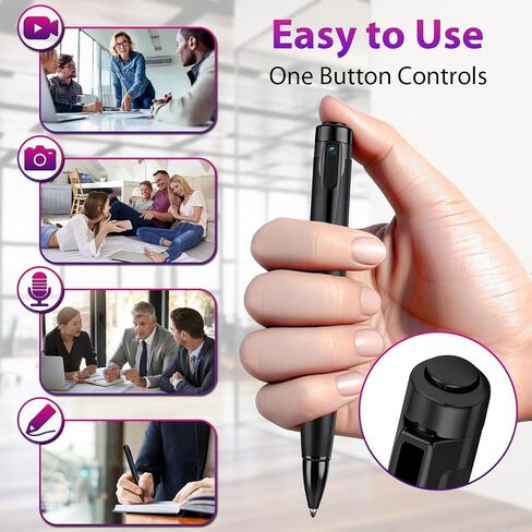 Body Recorder, Mini Nanny Camera with Video or Picture Taking, Surveillance Cam for Indoor Outdoor in Kuwait