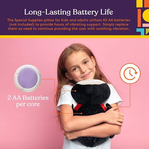 Special Supplies Ladybug Sensory Vibrating Pillow, Pressure Activated for Kids and Adults, Plush Minky Soft with Textured Therapy Stimulation Bumps in Kuwait