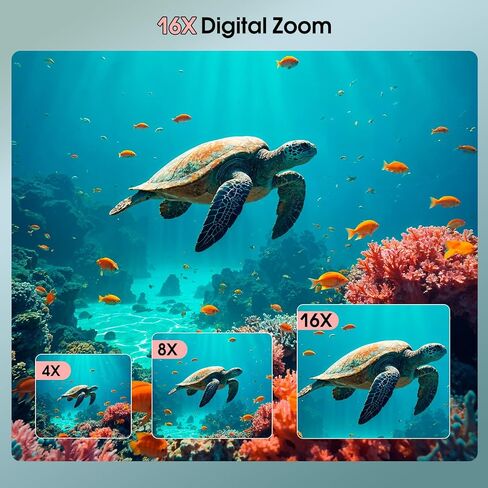 4K Underwater Camera, 64MP 16FT Waterproof Digital Camera with 16GB Card, Autofocus Floatable Waterproof Camera with IPS HD Screen, 16X Digital Zoom, Fill Light, for Snorkeling, Surfing, Swimming in Kuwait