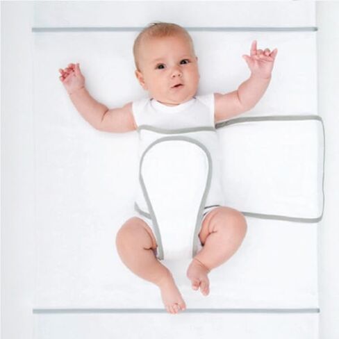 NoJo Safe Sleep Swaddle Blanket for Crib Safety for Newborns and Infants – Safe, Anti-Rollover Blanket, White in Kuwait