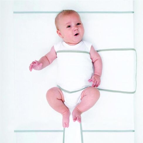 NoJo Safe Sleep Swaddle Blanket for Crib Safety for Newborns and Infants – Safe, Anti-Rollover Blanket, White in Kuwait