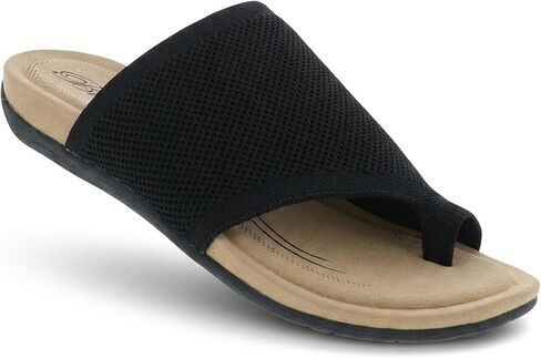 Biza Lavish Women's Sandals - Stretch Knit Upper, Memory Foam Footbed, Dual Density EVA Cushioning, Shock-Absorbing Outsole, Lightweight Travel & Walking Sandals in Kuwait