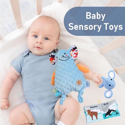 Baby Boy Gifts Basket,Newborn Baby Gifts for Boys,Baby Shower Gift for Baby Boy with Blanket Onesies Toys,Gender Reveal Gift | Breathable Cotton,All In One Gift Basket,Gift Bag in Kuwait