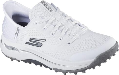 Skechers - Womens Go Golf Arch Fit - Line Up Slip On Shoes, Color White, Size: 6 M US in Kuwait