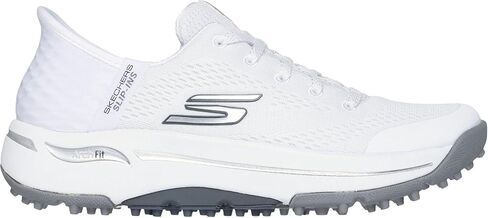 Skechers - Womens Go Golf Arch Fit - Line Up Slip On Shoes, Color White, Size: 6 M US in Kuwait
