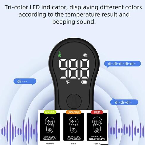 mini Medical Forehead Thermometer for Adults Baby, Rechargeable Non-Contact Adult and Child Thermometer, Medical Digital Non-Contact Design, 1-Second Quick Reading in Kuwait