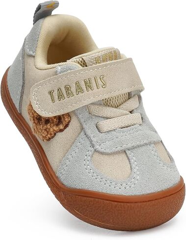 TARANIS Toddler Walking Shoes with Flexible Rubber Sole & Wide Toe Box Stage 1 Baby Sneakers for Boys Girls | Lightweight First Steps Shoes with Easy Hook-and-Loop Closure in Kuwait