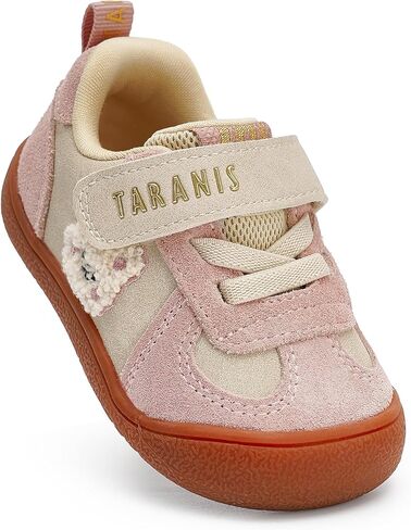TARANIS Toddler Walking Shoes with Flexible Rubber Sole & Wide Toe Box Stage 1 Baby Sneakers for Boys Girls | Lightweight First Steps Shoes with Easy Hook-and-Loop Closure in Kuwait