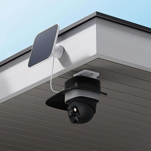 Eufy Rain Cover Sun & Rain Shield Cover Compatible with Eufy SoloCam S340, Anti-UV Heavy Duty ABS Weatherproof Protector Case for Solar Wireless Security Camera (Cover Only, No Camera) (Black) in Kuwait