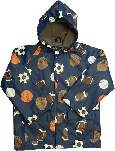 Foxfire for Kids Navy Sports Soccer Football Baseball Basketball Raincoat Size 4T in Kuwait