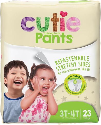 Cutie Pants Toddler Toddler Training Pants Size 3T to 4T 32 to 40 lbs. WP8001/1, 92 Ct in Kuwait