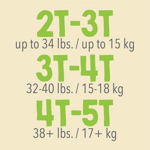 Cutie Pants Toddler Toddler Training Pants Size 3T to 4T 32 to 40 lbs. WP8001/1, 92 Ct in Kuwait
