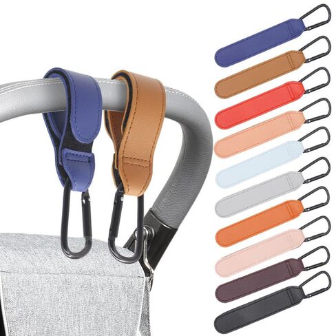Stroller Hooks, 6 Pack, Adjustable Carabiner Clips, Multi-Functional, for Diaper Bag and Wallet, Universal for Pram, Bicycle, Wheelchair and Walker in Kuwait