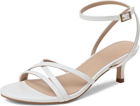 CYNLLIO Strappy Kitten Heels for Women 2 Inch Low Heel Small Sandals | 2026 Summer Small Heels with Round Open Toe, Ankle Stap Sandalias de Mujer, Wedding Dressy Shoes in Kuwait