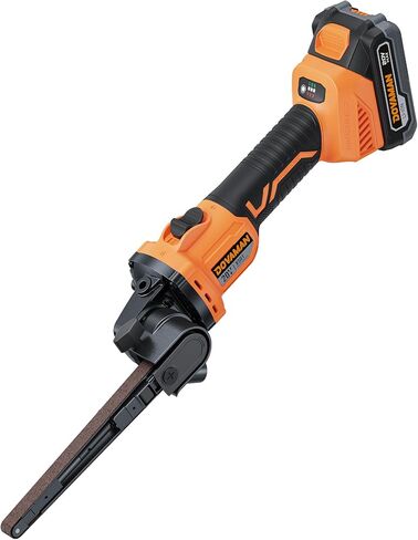 DOVAMAN 20V Cordless Belt Sander, 1/2'' x 18'' Detailing File Sander w/6-Speed (Up to 3268 SFPM), 0-160° Adjustable, Tool-Free Belt Change, Ideal for Tight Space Sanding on Wood, Metal & Plastic in Kuwait
