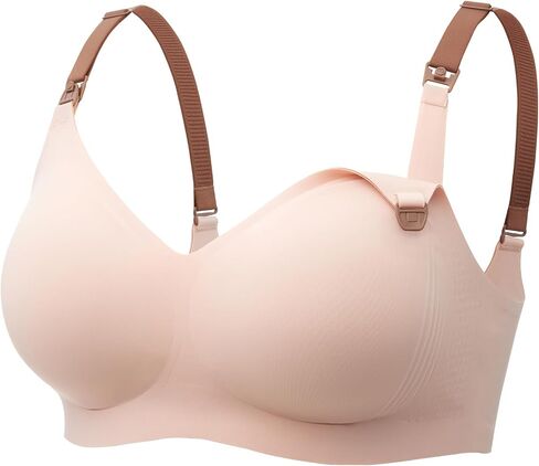 Momcozy Nursing Bra, 3.0 Jelly Strip Lift Support Wireless Maternity Bra | Upgraded Jelly Strip Lift, Deep Cup Full Coverage Support, Seamless Wireless Comfort for Pregnancy & Breastfeeding in Kuwait