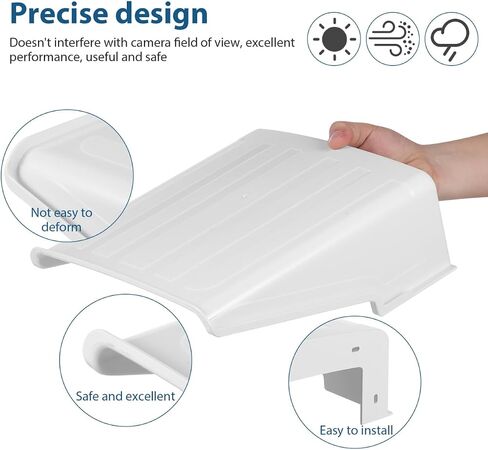 GALPADA Outdoor Observation Camera Cover Rain Sun Shield Weatherproof Universal Exterior Mounts Home Monitoring Dustproof Case Plastic Guard Enclosure Ring Blink Video Backyard Equipment 10.61 Inches in Kuwait