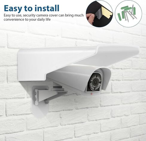 GALPADA Outdoor Observation Camera Cover Rain Sun Shield Weatherproof Universal Exterior Mounts Home Monitoring Dustproof Case Plastic Guard Enclosure Ring Blink Video Backyard Equipment 10.61 Inches in Kuwait