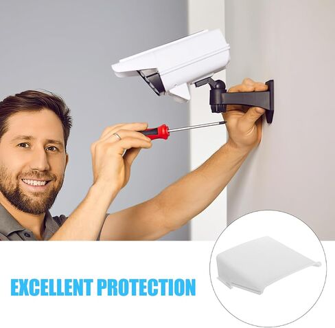 GALPADA Outdoor Observation Camera Cover Rain Sun Shield Weatherproof Universal Exterior Mounts Home Monitoring Dustproof Case Plastic Guard Enclosure Ring Blink Video Backyard Equipment 10.61 Inches in Kuwait