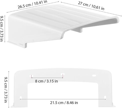 GALPADA Outdoor Observation Camera Cover Rain Sun Shield Weatherproof Universal Exterior Mounts Home Monitoring Dustproof Case Plastic Guard Enclosure Ring Blink Video Backyard Equipment 10.61 Inches in Kuwait