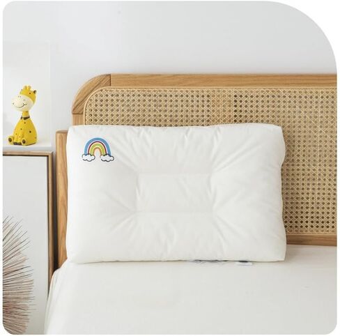 Kids Pillow for Sleeping Age-Low Profile 14"x 22"Machine Washable Soft Hypoallergenic Cotton Kids Standard Size Pillow for Toddler Bed in Kuwait