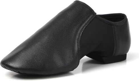 Jazz Shoes for Women PU Leather Slip-on Adult Dance Shoes,Unisex in Kuwait