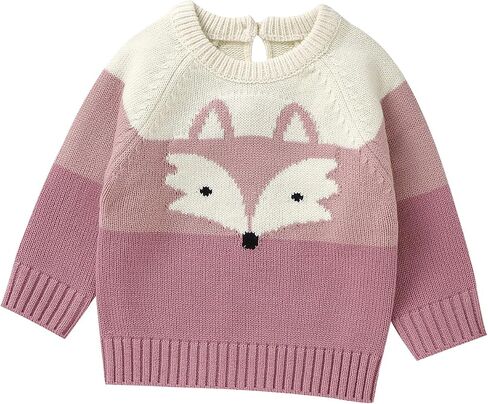Winter Warm Pullover Sweater Toddler Baby Knit Sweater Fox Upper Clothes in Kuwait