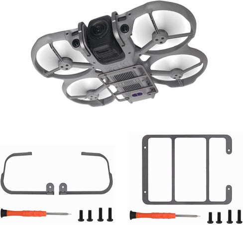 Aluminum Alloy Bottom Plate Gimbal Cover for DJI Avata 360 Protection Accessories Safe Distance Keep Full Panoramic View Lightweight 16g Crash Proof Foldable (Bottom Plate Protection) in Kuwait