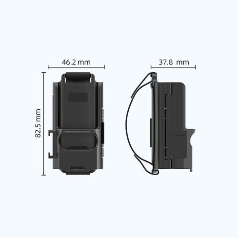 Anti-Drop Expansion Grip Kit for DJI Osmo Pocket 4/3 Expansion Strap Mount with Cold Shoe Port Anti Slip Wrist Strap Snap On Lock ABS PC for Pocket 4 Gimbal Camera in Kuwait