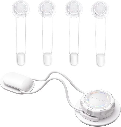 Upgraded Child Safety Cabinet Proofing (5-Pack) – Rotating Tightening System, No Excess Strap or Trimming, Strong Adhesive – Multi-Purpose for Kitchen, Fridge, Oven, Drawers (WHITE) in Kuwait