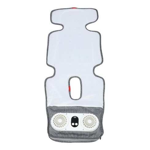 RiToEasysports Baby Car Seat Cooling Liner, Breathable Adjustable Cooling Mat Cushion with 10000mAh Battery and 3 Speed Fans, for Camping Picnics Travel in Kuwait