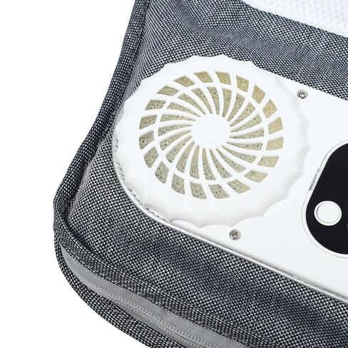 RiToEasysports Baby Car Seat Cooling Liner, Breathable Adjustable Cooling Mat Cushion with 10000mAh Battery and 3 Speed Fans, for Camping Picnics Travel in Kuwait