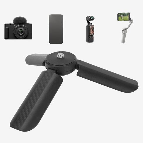 Generic Small Camera Tripod, Comfortable Grip Lightweight Compact Portable Table Tripod with 1/4 Inch Screw, Fit for Osmo 3 2 in Kuwait