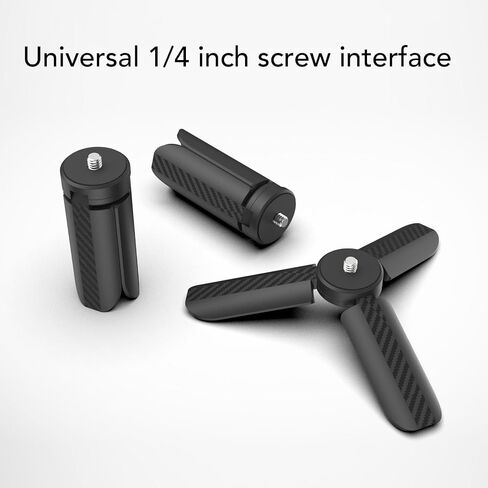 Generic Small Camera Tripod, Comfortable Grip Lightweight Compact Portable Table Tripod with 1/4 Inch Screw, Fit for Osmo 3 2 in Kuwait