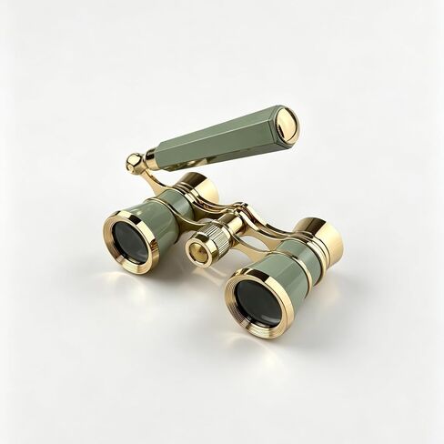 3X24 Opera Glasses with Foldable Handle Small Elegant Theatre Glasses for Concerts Opera Horse Sports Cinema in Kuwait