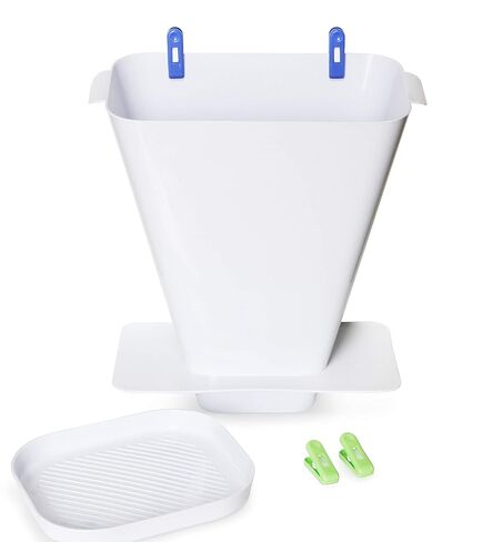 TinyTide RinseBuddy Cloth Diaper Spray Shield for Toilet – Helps Contain Splatter, Spray, Splash and Debris During Rinsing of Cloth Diapers, Shoes, Clothing in Hands-Free Bucket in Kuwait